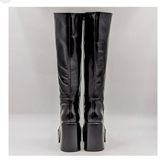 Jeffrey Campbell Women The Band Retro 90s Y2K Ins Black Platform Boots size 6.5 - Picture 2 of 6